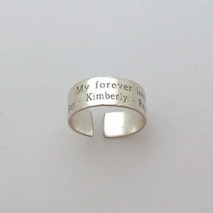 sterling silver band ring