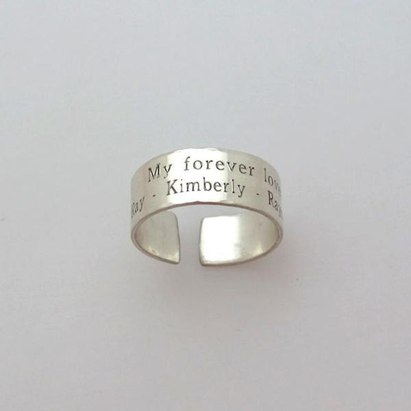 sterling silver band ring