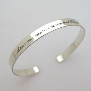 Sterling Silver Personalized Message Bracelet