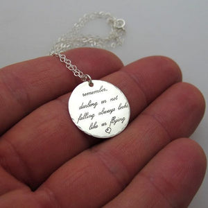 Inspirational Quote Pendant Necklace