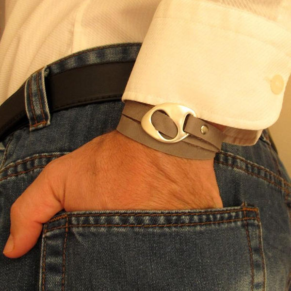 Personalized Leather Bracelet - Fathers Day Gift