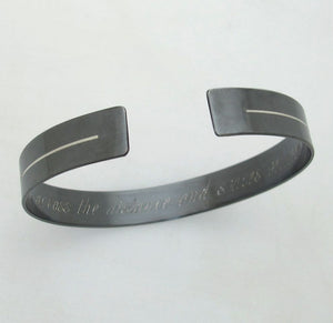 Line Bracelet - Secret Message Gift for Men