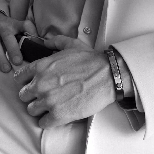 Mens Leather Bracelet - Anniversary Gift for Men