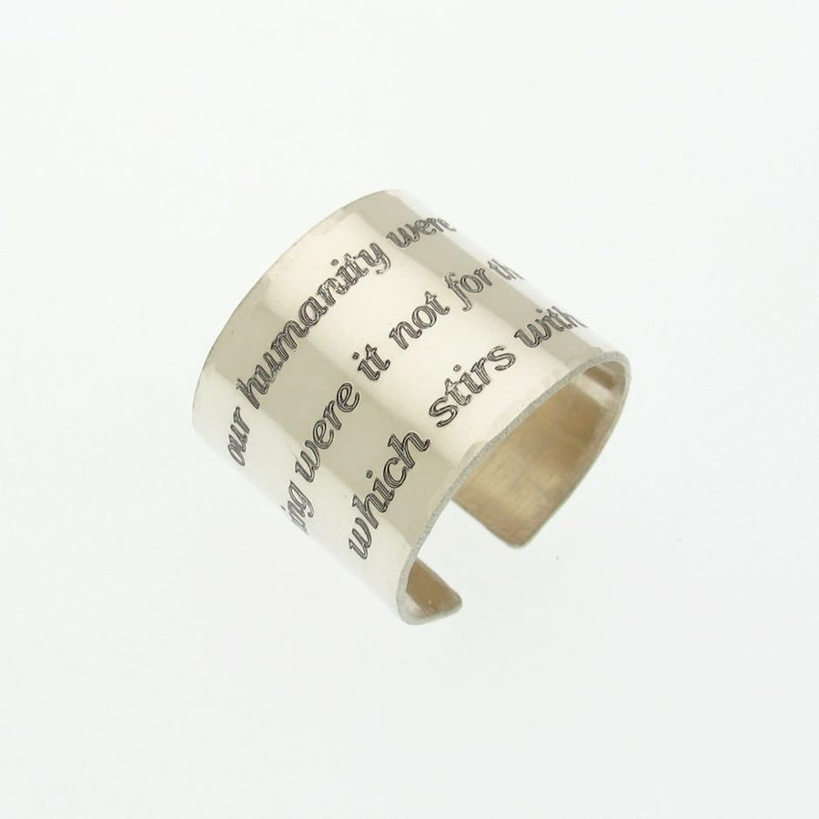 Engraved Sterling Silver Ring