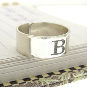 Roman Numeral Band Ring for men