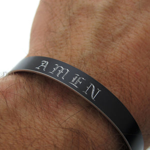 Custom Black bracelet for men