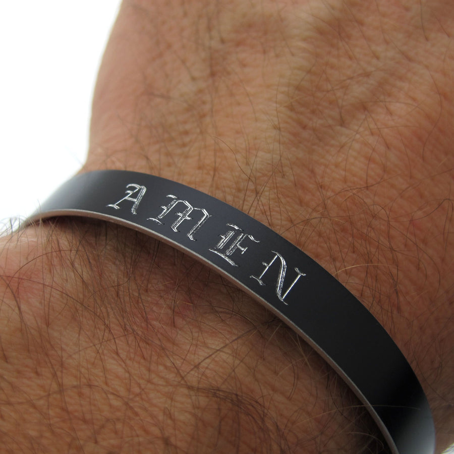  Custom Black bracelet for men