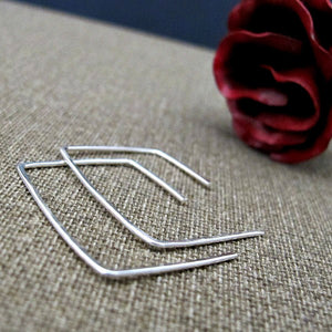 Rectangle Hoop Earrings