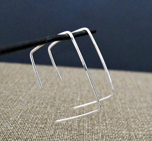 Rectangle Hoop Earrings