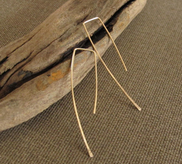 Gold Filled Hooks Earrings - Modern Minimalist Earrings