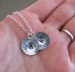 Initial Charms Sterling Silver Necklace
