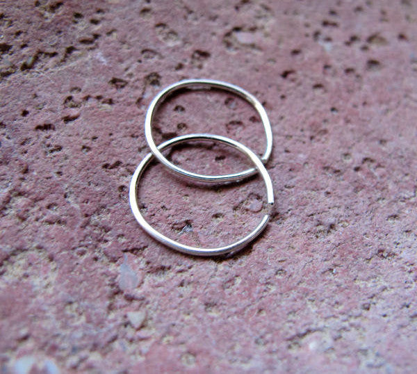 Sterling Silver Cartilage Hoop Earrings