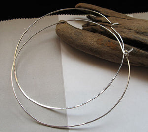 3 inch Sterling Silver hoops - XL Hoops