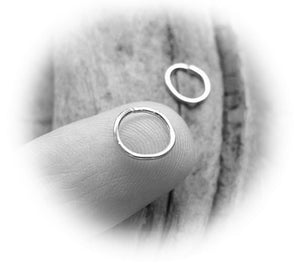 Extra Small Sterling Silver Cartilage Hoops