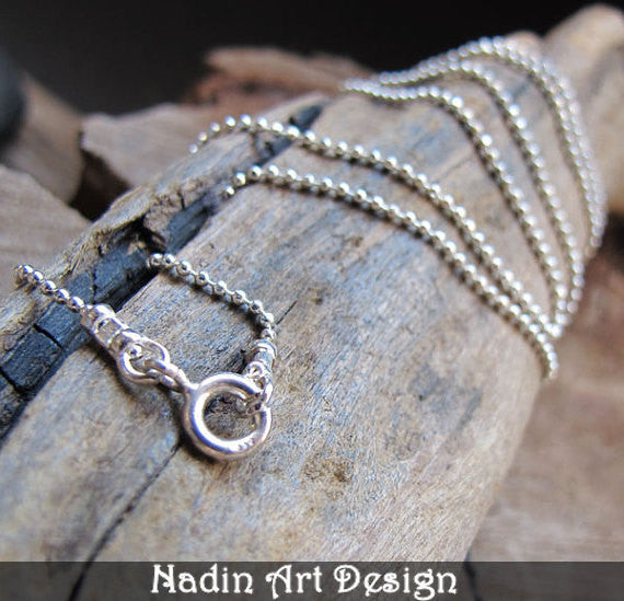 Sterling Silver Ball Chain Necklace