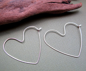 Sterling Silver Heart Earrings