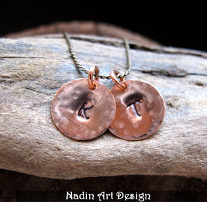 Copper Initial Charm