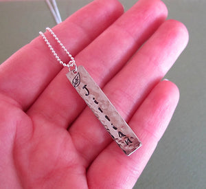 Name Necklace - Personalized Tag Pendant