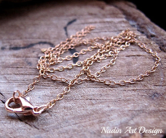 Copper chain necklace