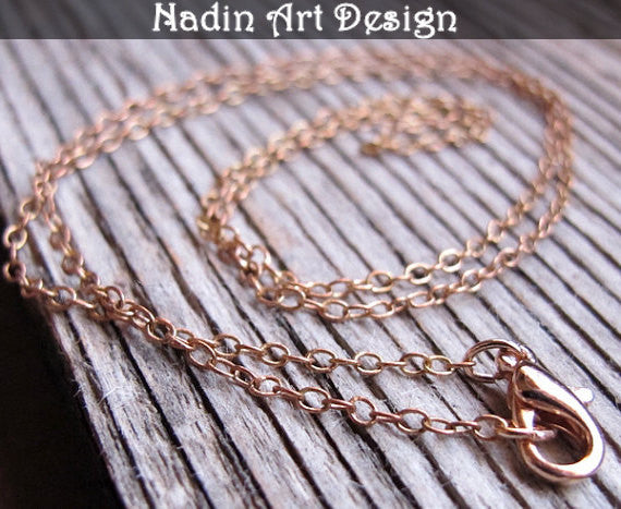Copper chain necklace