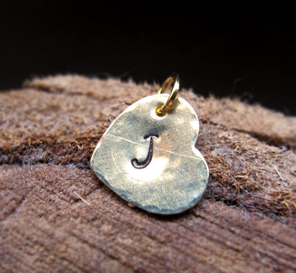 Heart Tag - Personalized Initial Charm