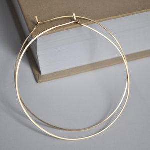 Gold Filled Medium Hoop Earrings