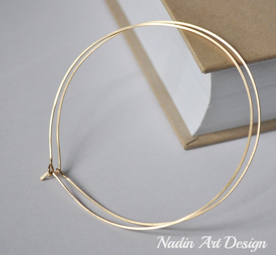 medium size gold hoops