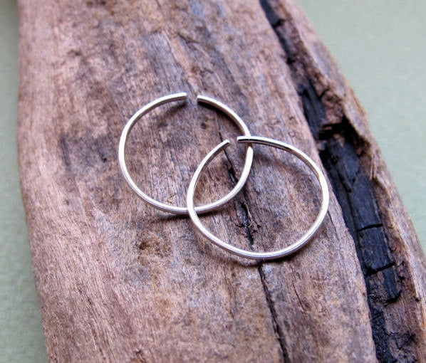 Sterling Silver Cartilage Hoop Earrings