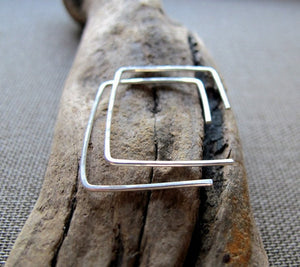 Rectangle Hoop Earrings