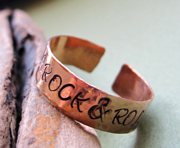 Name wide copper ring