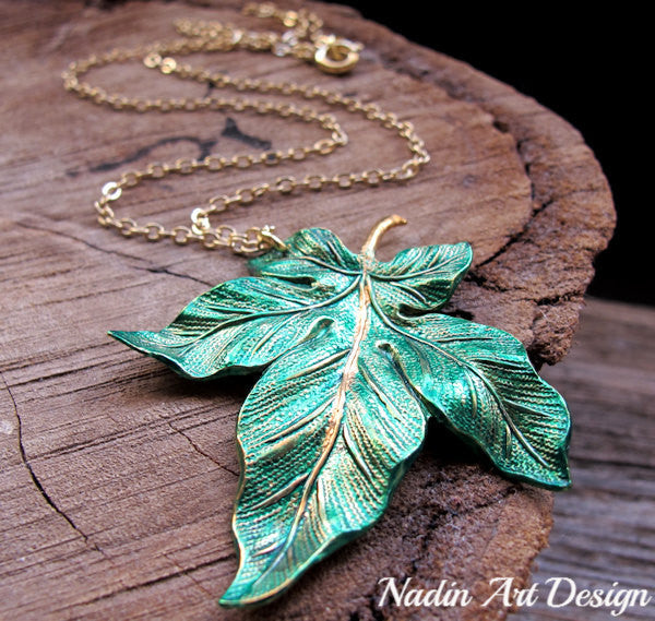 Maple Leaf Necklace Copper 18k Plated Jewelry Red Maple - Temu United  Kingdom