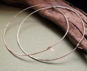 Elegant Classic Large Gold Hoop Earrings