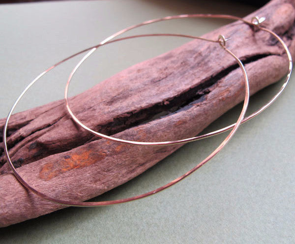 Elegant Classic Large Gold Hoop Earrings 3 inch