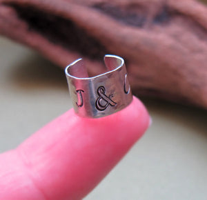 Personalized Initial Ear Cuff Cartilage Earring