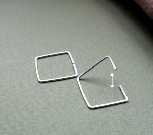 Men's Square Hoop Earring for Men