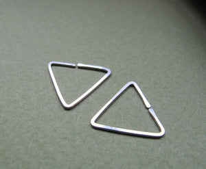 Triangle Sterling Silver Earring for Men