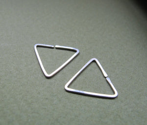 Small Triangle Hoop Earrings