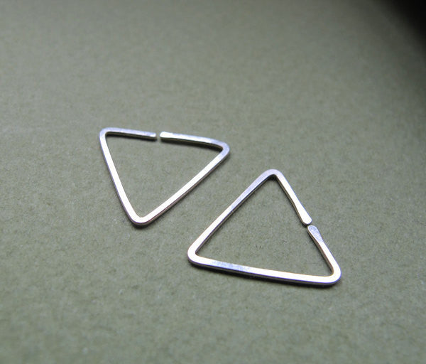 Small Triangle Hoop Earrings