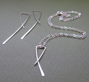 Simple Sterling Silver Fashion Earrings