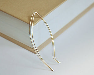 14k Gold Filled Jewelry - Leaf Earrings