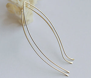 14k Gold Filled Jewelry - Leaf Earrings