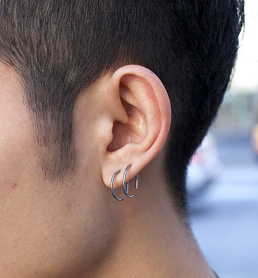 Oxidized sterling shop silver earrings