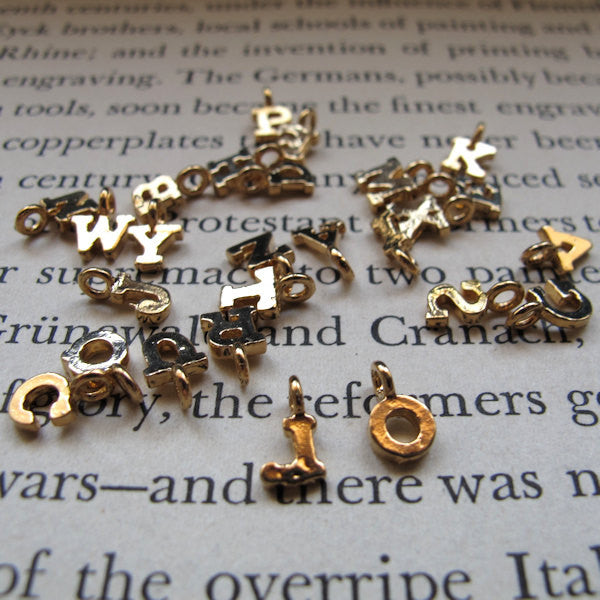 Add on Letter Pendant - 14k Gold Filled Charm