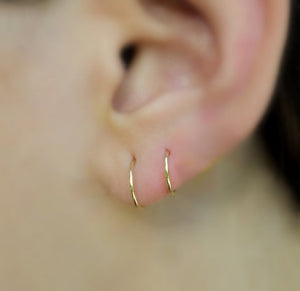 Small 14K Gold Filled Hoops