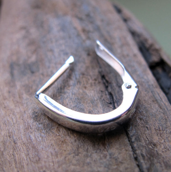 Sterling Silver Big Earring for Men - Men\'s Hoop Earring - For men - Nadin  Art Design - Personalized Jewelry