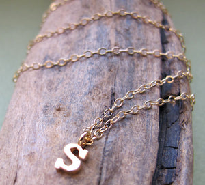 Initial Necklace - Monogram Letter Charm
