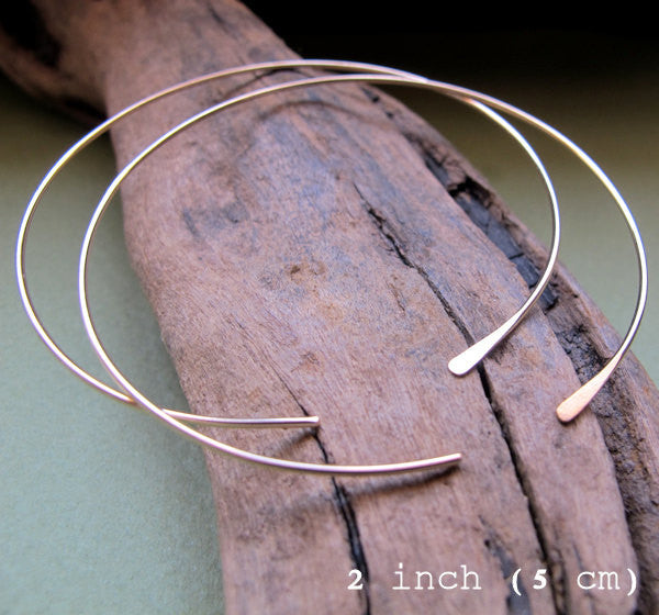 large hoop earrings - lightweight gold filled hoops