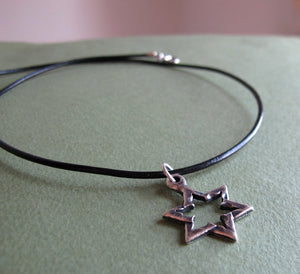 Hebrew Jewelry - Star of David Necklace for Men