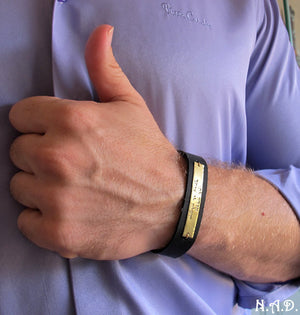 Jewish Cuff Bracelet - Adjustable Mens Bracelet