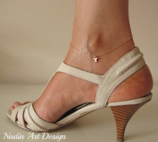 Leg Bracelet Gold Anklet foot jewelry